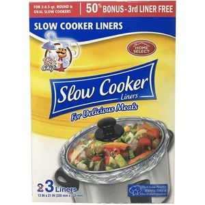 Slow Cooker Liners for Delicious Meals BPA Free 3 Packs of 3 Each (12 Total)